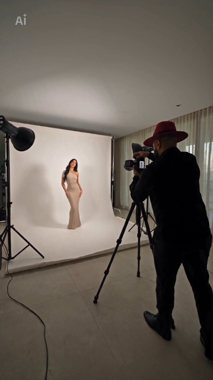 Producción fotográfica en una ubicación
